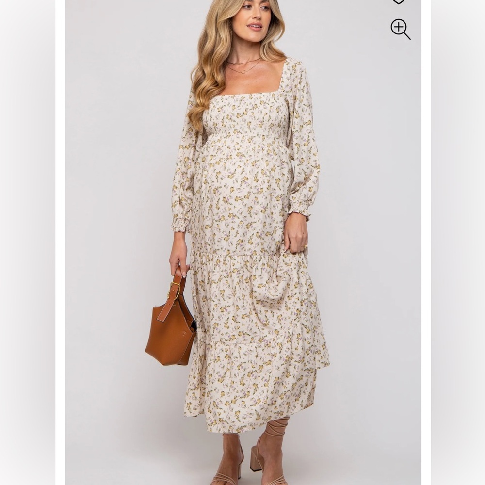 Pink Blush Maternity Dress